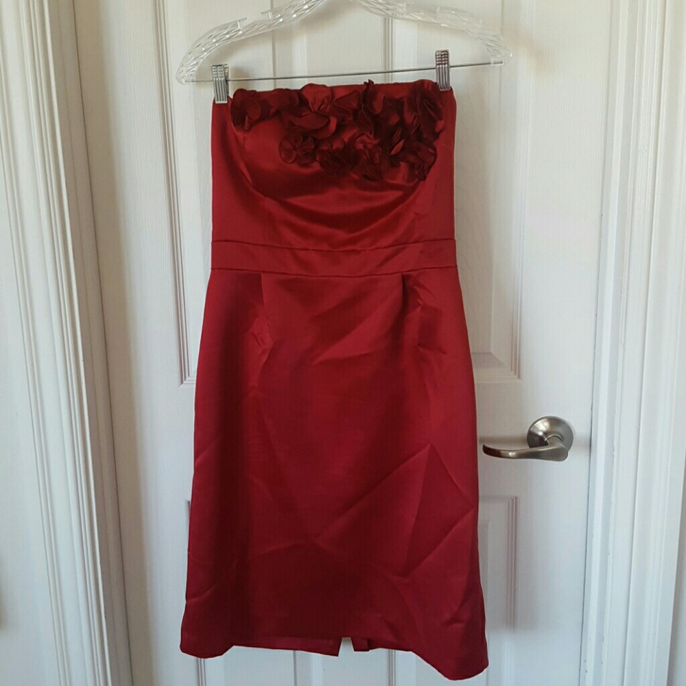 Antonio Melani Red strapless cocktail dress